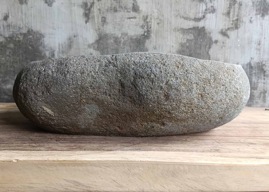 Front view of handcrafted sink 6022-4935 showing smooth glossy interior