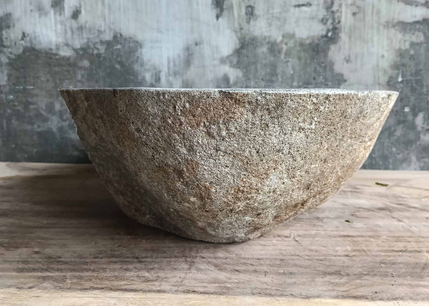 Right side view of river sink 6093-4937 highlighting organic form and polish