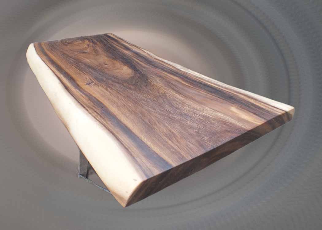 Right side view of suar wood slab with smooth finish – SKU ST1002