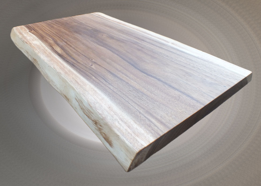 Back view of suar hardwood slab, natural grain – SKU ST1003