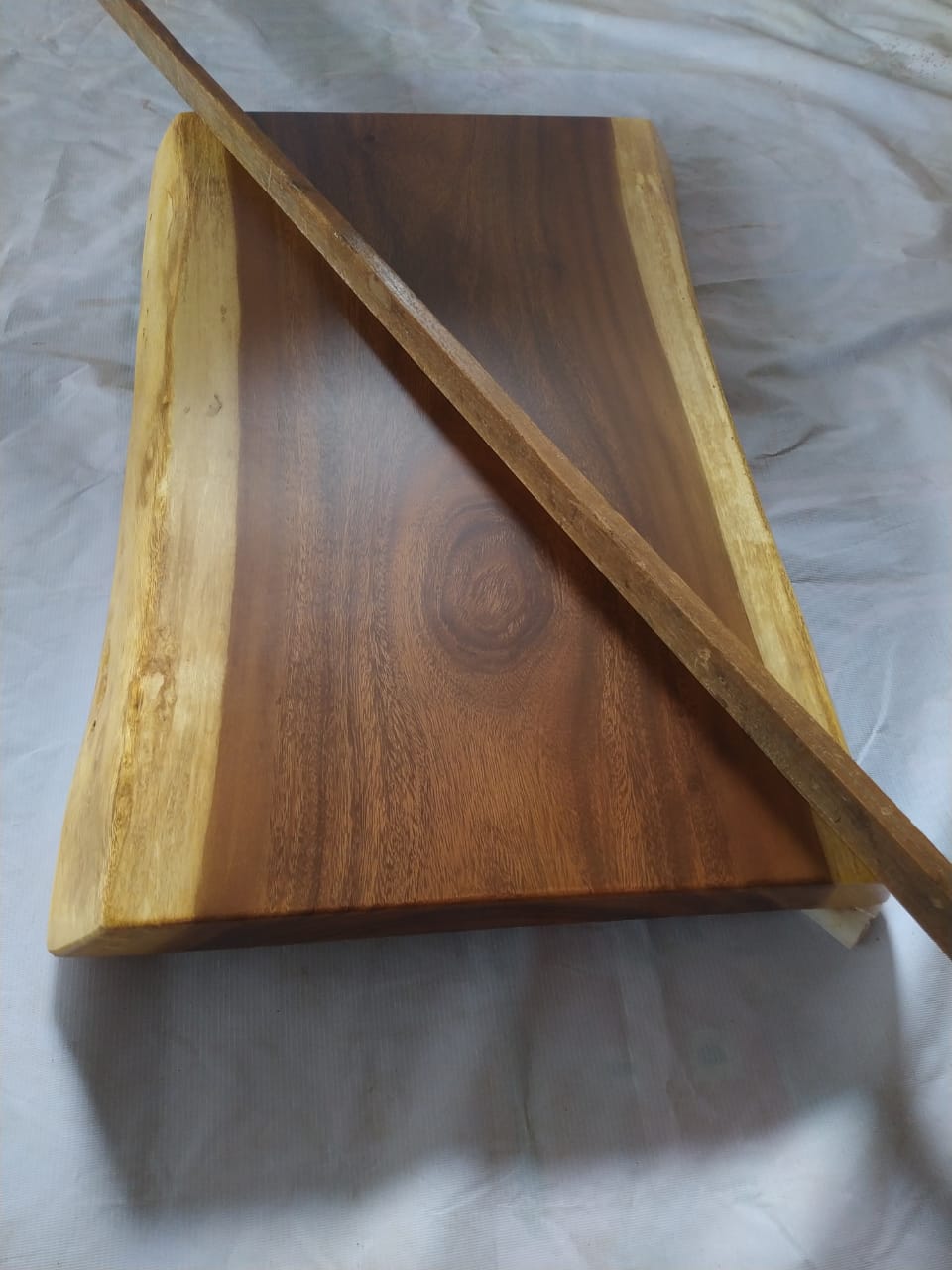 Suar Wood Countertop | 0011-454446 | 31.5″ Live Edge Solid Wood Slab