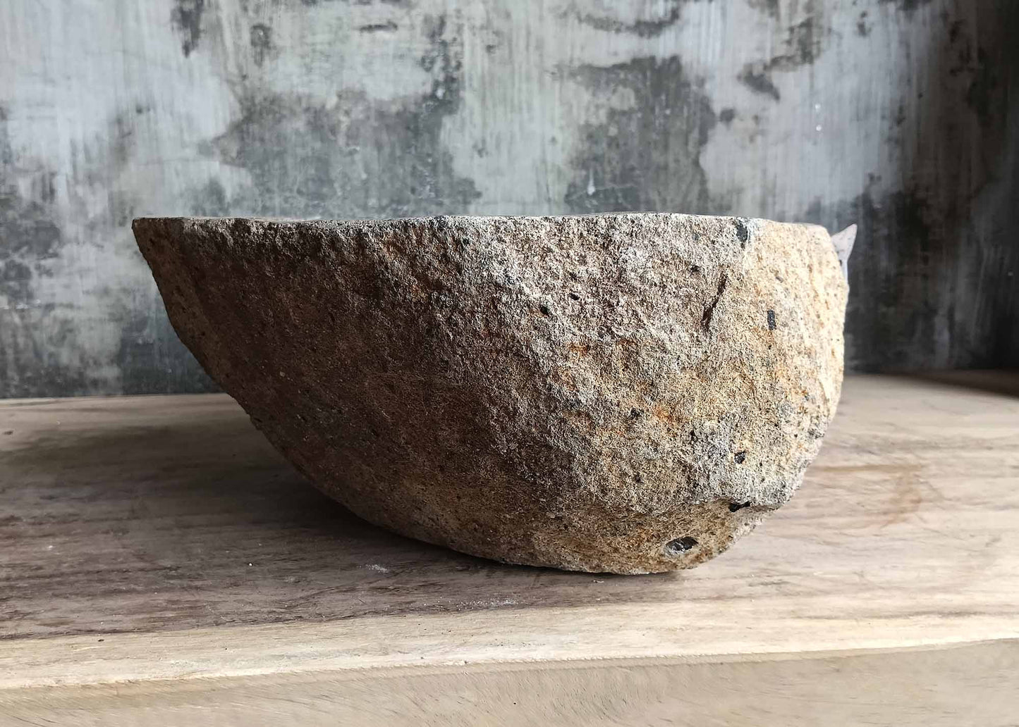 Right profile showing the stone contours and polished inner bowl – SKU 6173-4332