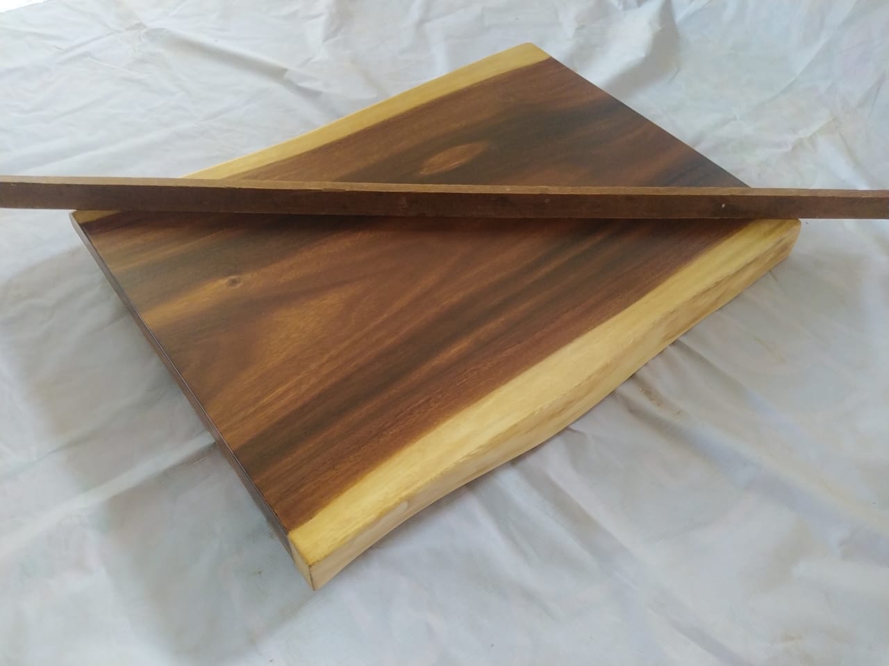 Suar Wood Countertop | 0017-565657 | 31.5″ Live Edge Solid Wood Slab