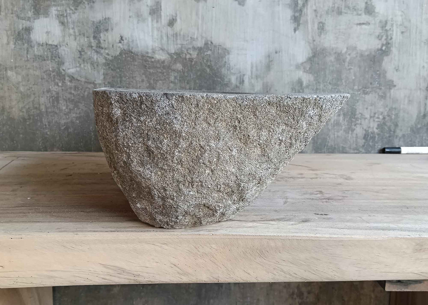 Handcrafted River Stone Sink – 16″ × 13″ – 6331