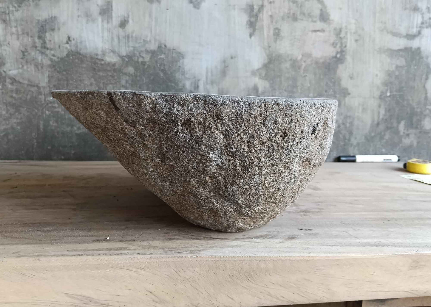 Handcrafted River Stone Sink – 16″ × 13″ – 6331
