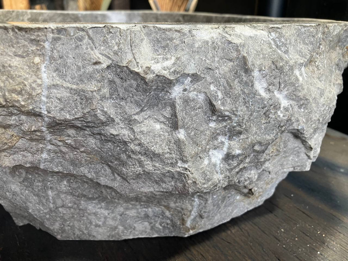 Gray Marble Vessel Sink GMS-039
