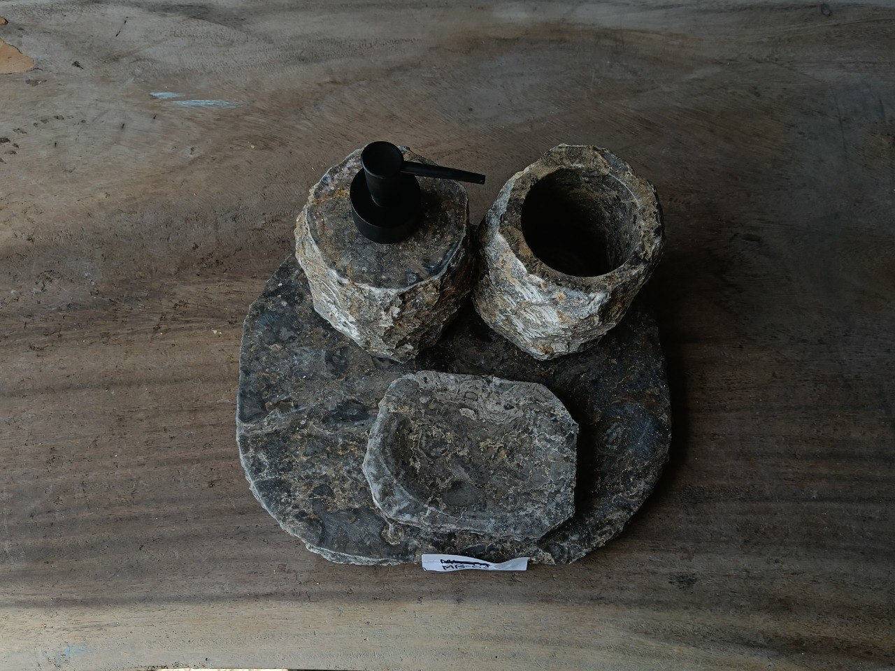 GMS-005 | Gray Marble Bathroom Set