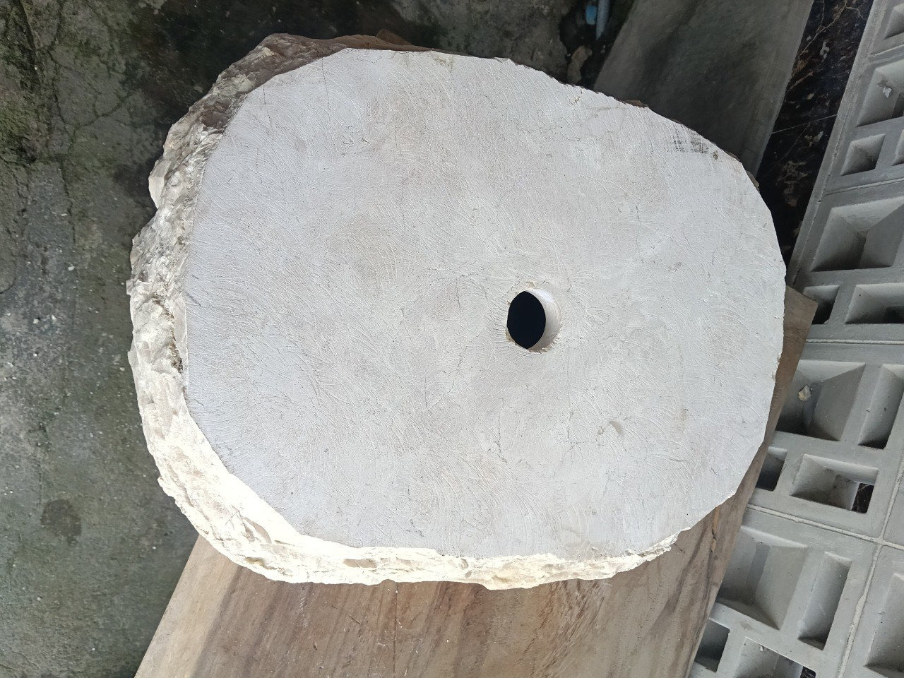 Marble Stone Sink | A5-5643 | 22″×17″ Organic Cream Marble Polished