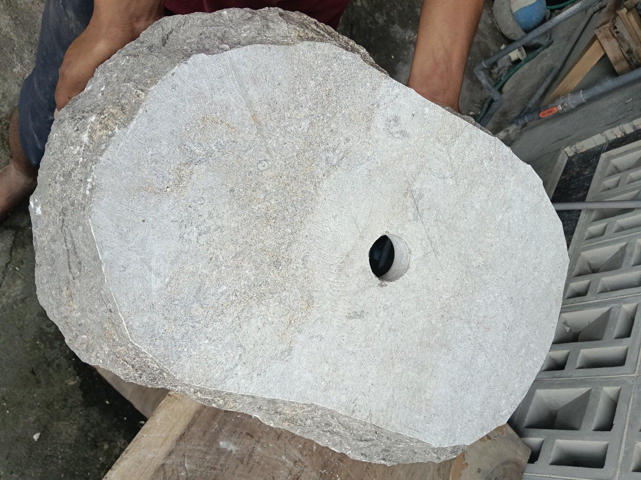 Marble Stone Sink | A29-5940 | 23″×16″ Organic Brown Marble Polished