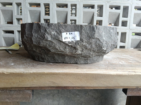 Marble Stone Sink | A34-5045 | 19.5″×18″ Organic Taupe Marble Polished