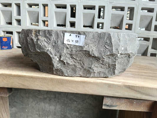 Marble Stone Sink | A47-4638 | 18″×15″ Organic Brown Marble Polished