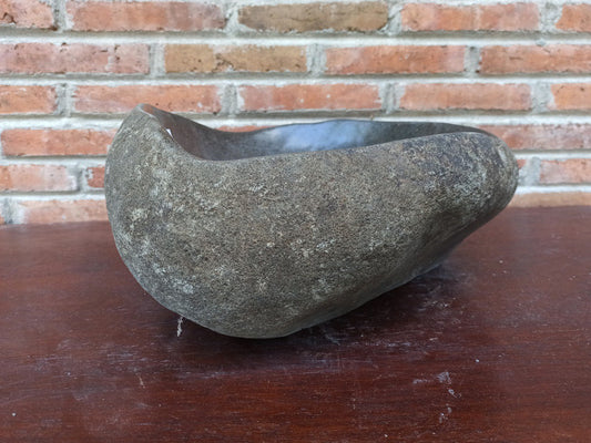 River Stone Sink | 5007-433819 | 17″×13″ Organic Graphite Gray Polished