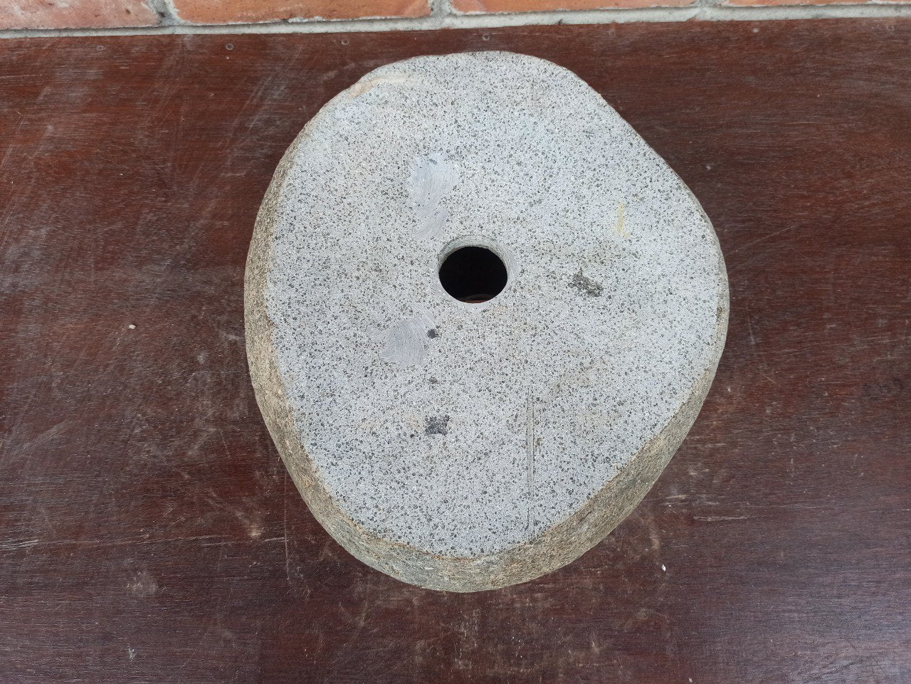 River Stone Sink | 5183-373213 | 14.5″×12″ Round Graphite Gray Polished