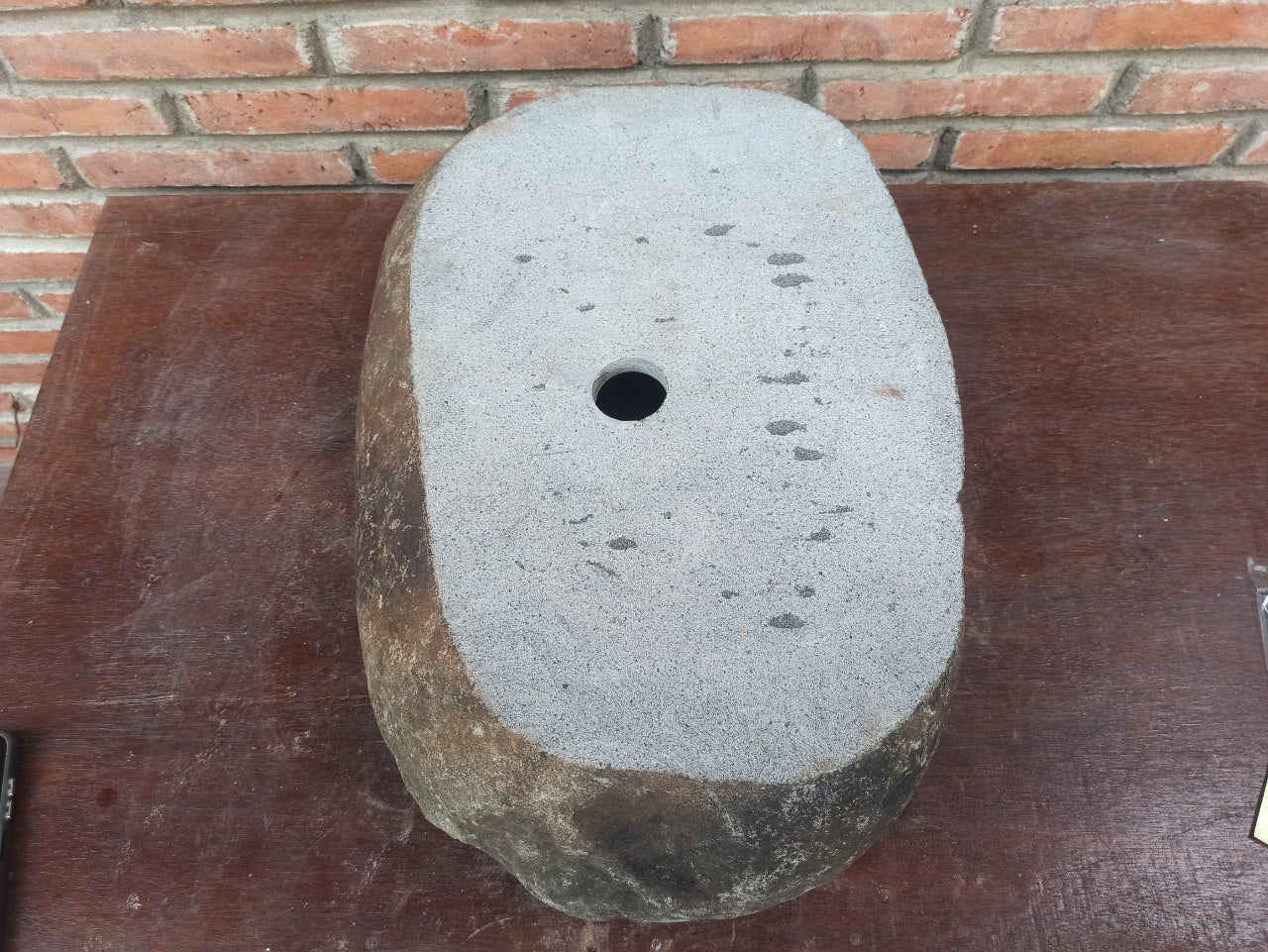 River Stone Sink | 5191-573815 | 22.5″×15″ Organic Graphite Gray Polished