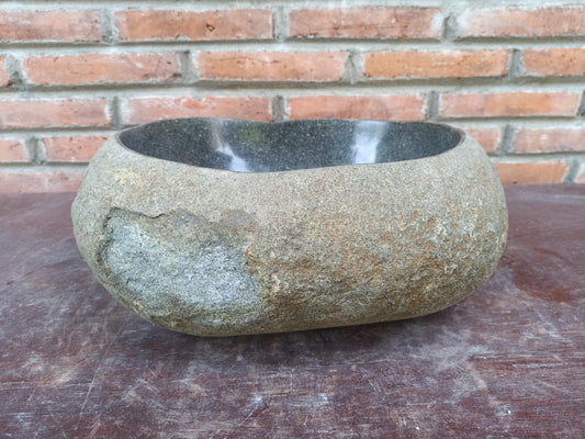 River Stone Sink | 5192-3833 | 15″×13″ Organic Graphite Gray Polished