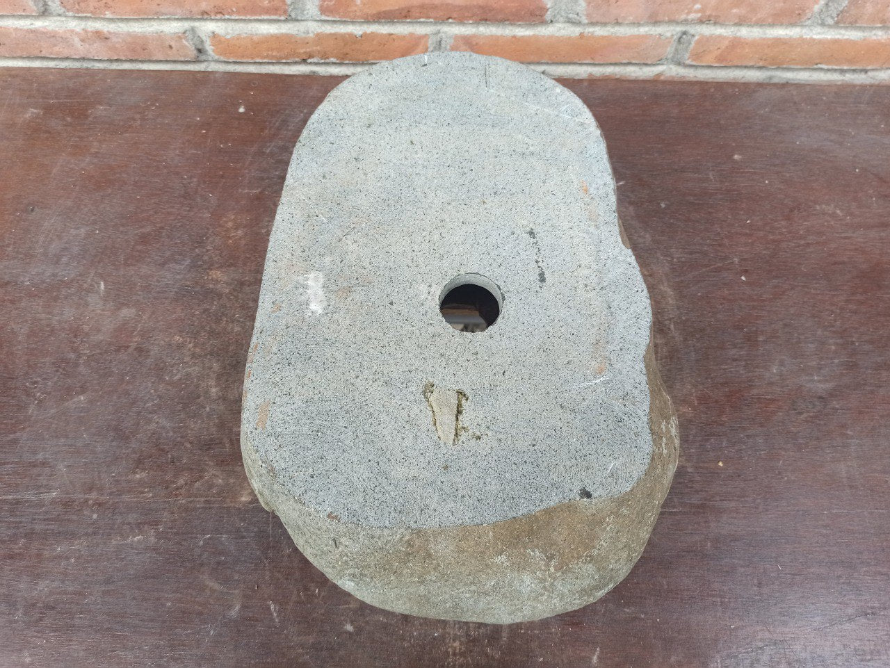 River Stone Sink | 5198-4529 | 18″×11.5″ Oval Graphite Gray Polished