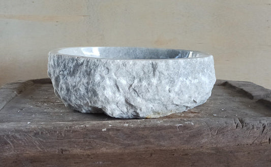 Onyx Stone Sink | 5086-514215 | 20″×16.5″ Organic Gray Onyx Polished