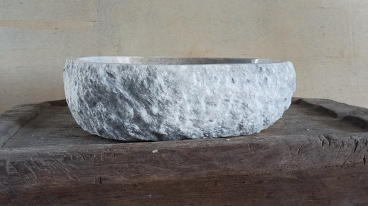 Onyx Stone Sink | 5075-524516 | 20.5″×17.5″ Organic Gray Onyx Polished