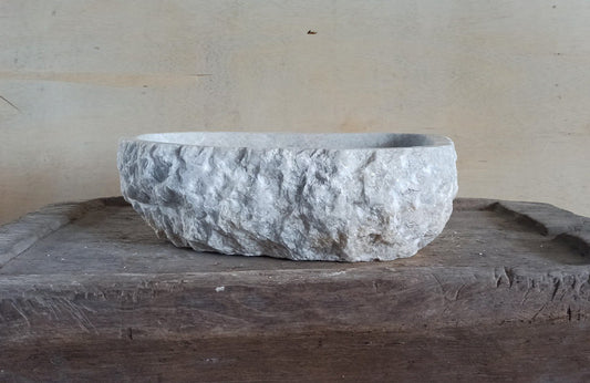 Onyx Stone Sink | 5078-503415 | 19.5″×13.5″ Organic Gray–Beige Onyx Polished