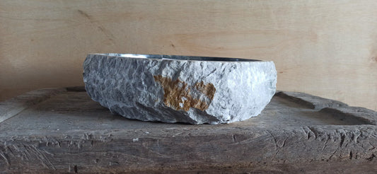 Onyx Stone Sink | 5094-494014 | 19.5″×16″ Organic Dark Gray Onyx Polished