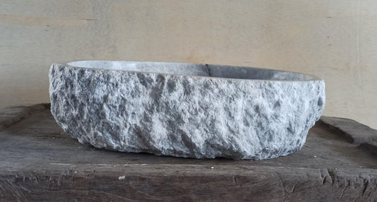 Onyx Stone Sink | 5071-554415 | 21.5″×17.5″ Organic Gray Onyx Polished