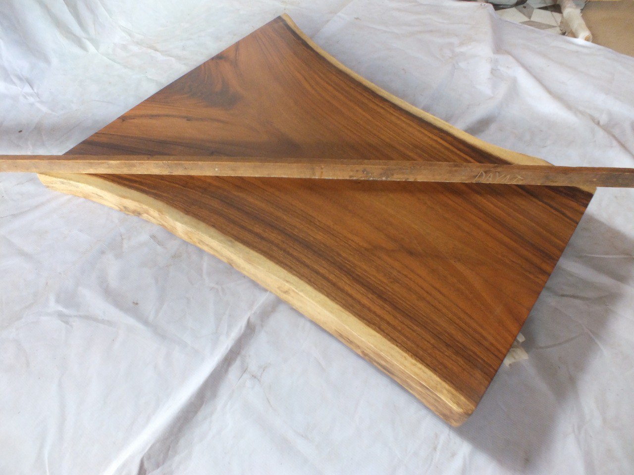 Suar Wood Countertop | 0007-565675 | 31.5″ Live Edge Solid Wood Slab