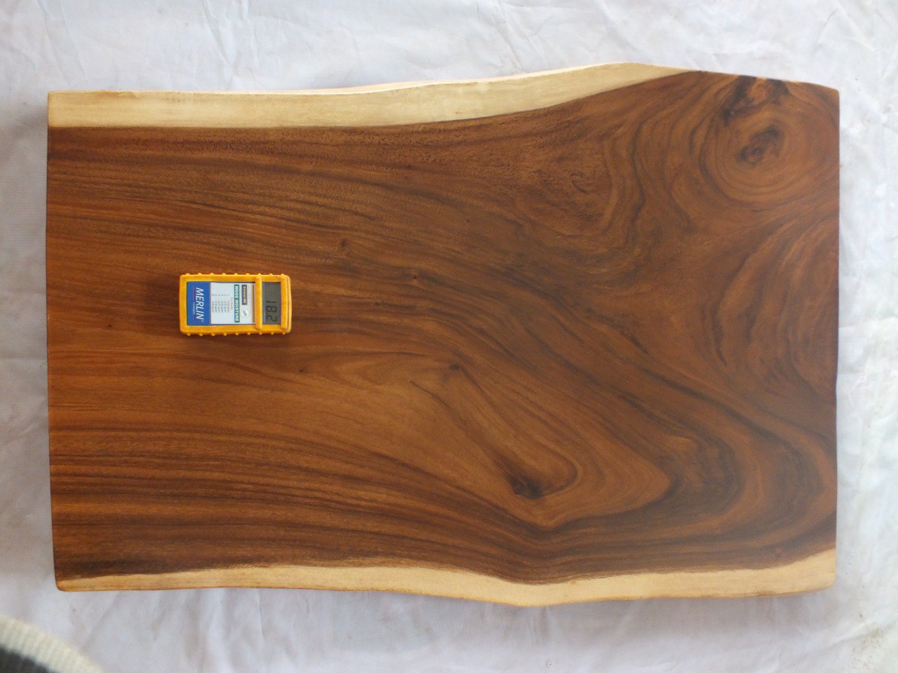 Suar Wood Countertop | 0004-607585 | 47″ Live Edge Solid Wood Slab