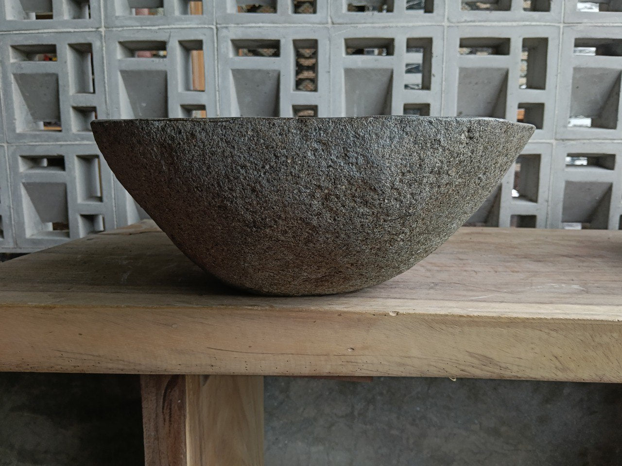 Right side of 6842-5138 handcrafted stone basin