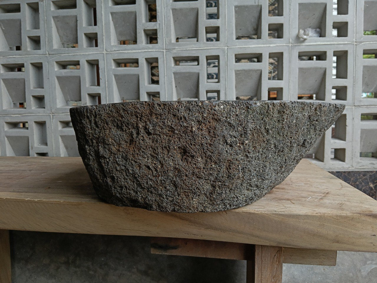 Right side of 6781-5849 handcrafted stone basin