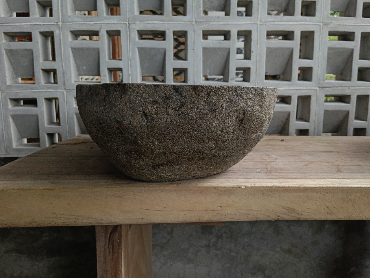 Right side of 6774-5936 handcrafted stone basin