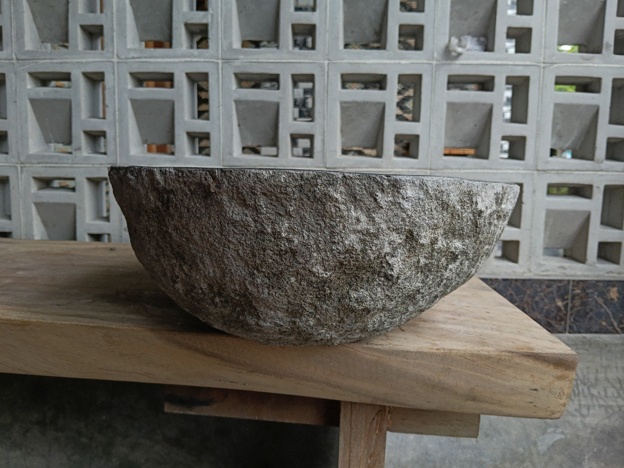 Right side of 6771-6039 handcrafted stone basin