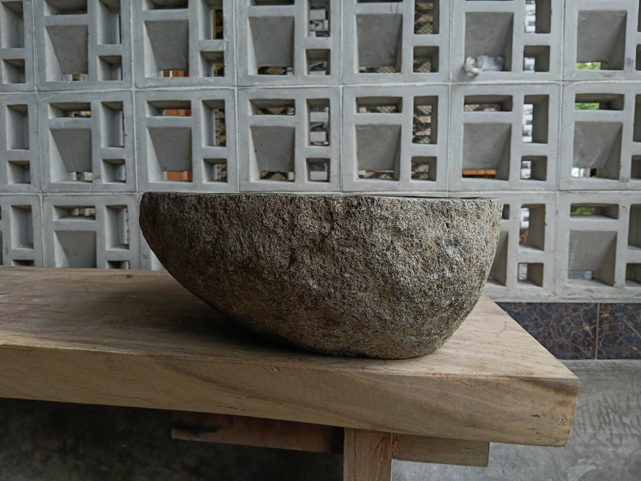 Right side of 6773-5739 handcrafted stone basin