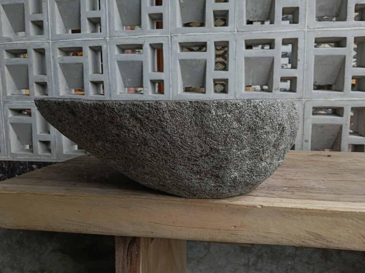 Right side of 6756-6039 handcrafted stone basin