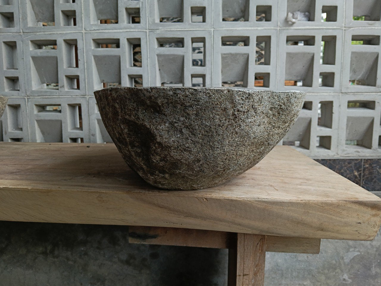Right side of 6754-5737 handcrafted stone basin