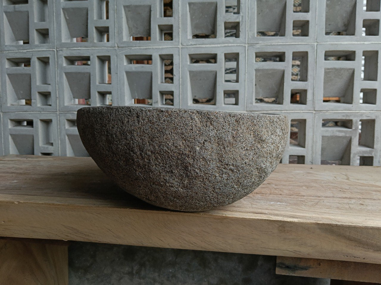 Right side of 6745-6237 handcrafted stone basin