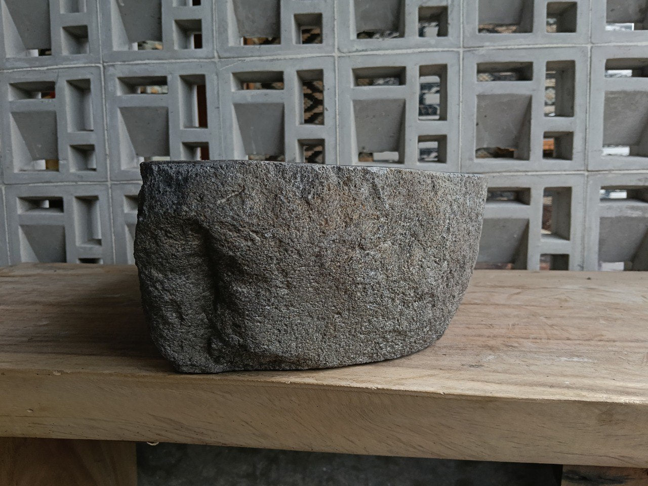 Right side of 6744-5635 handcrafted stone basin