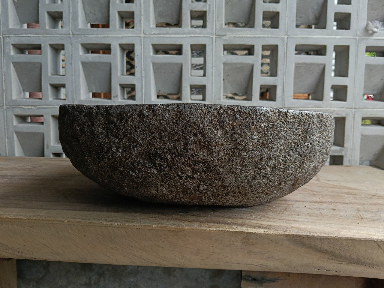 Right side of 6742-5243 handcrafted stone basin