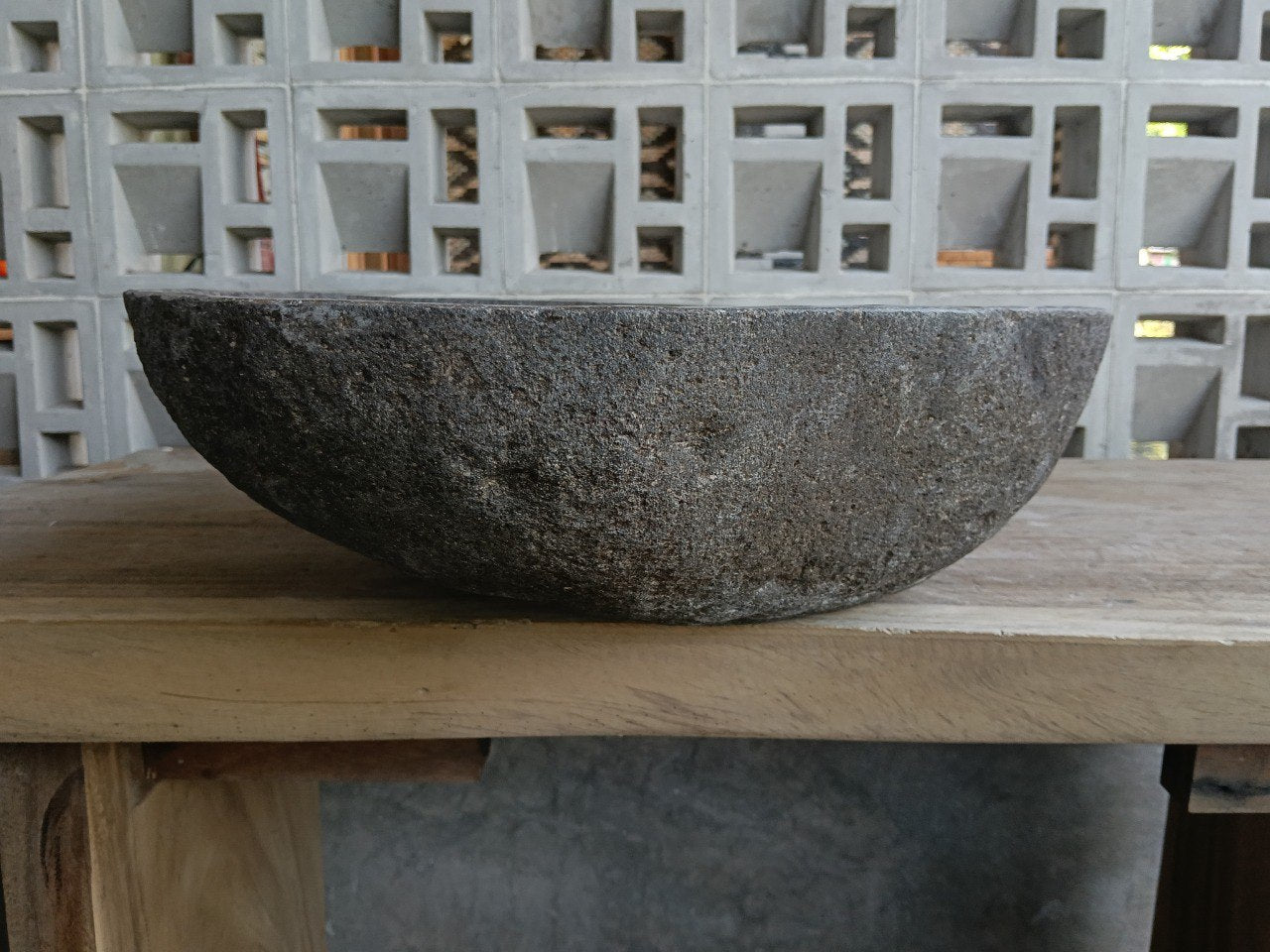 Right side of 6919-5640 handcrafted stone basin