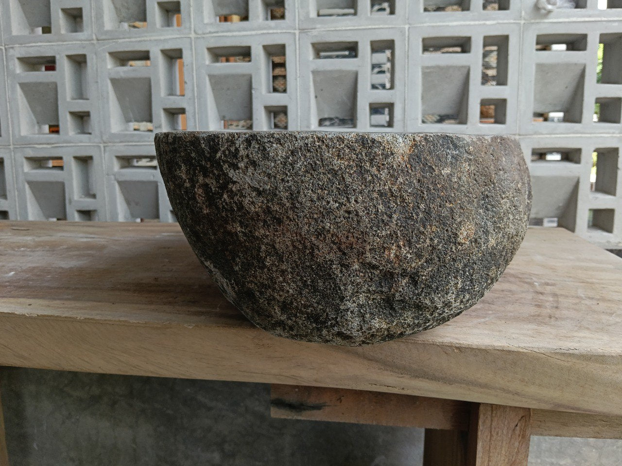 Right side of 6934-5434 handcrafted stone basin