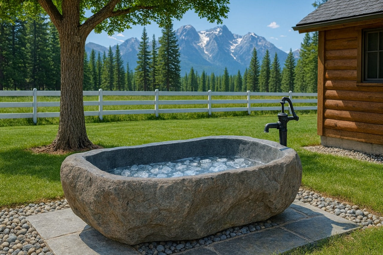 River Stone Bathtub