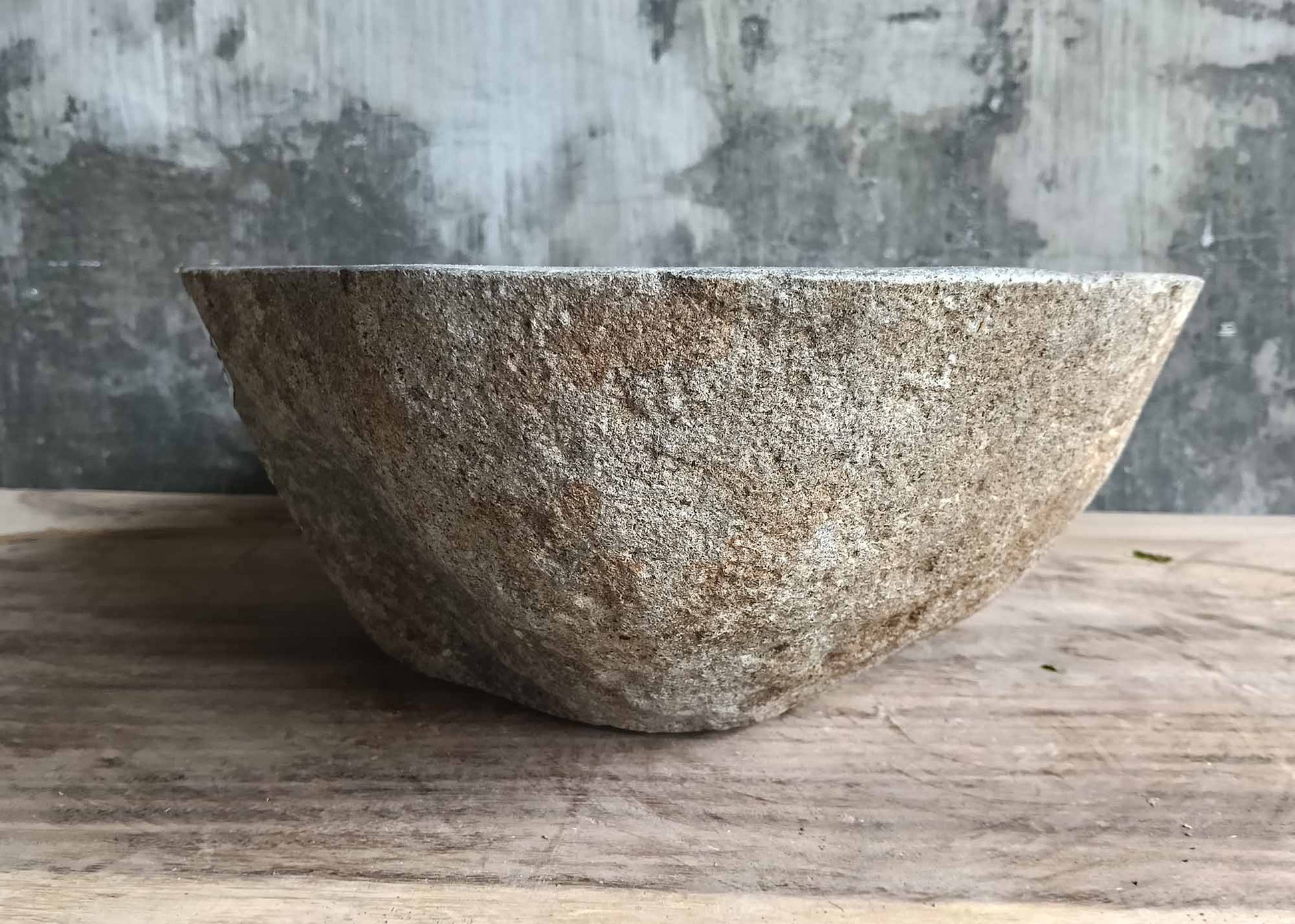 Right side view of river sink 6093-4937 highlighting organic form and polish
