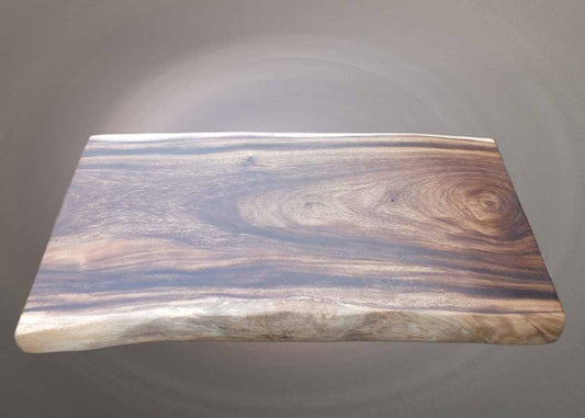 Top view of premium suar wood slab with OSMO oil finish – SKU ST1002

