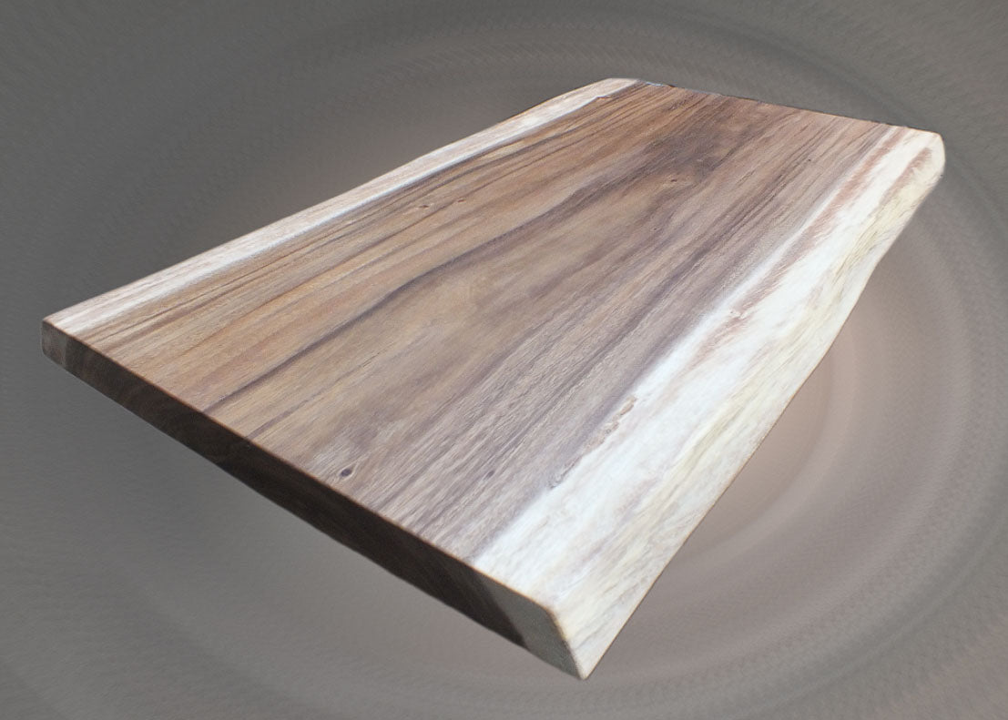 Left side view of tropical hardwood suar slab – SKU ST1003

