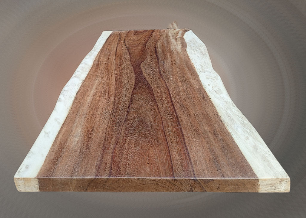 Right side view of suar wood slab with smooth finish – SKU ST1004
