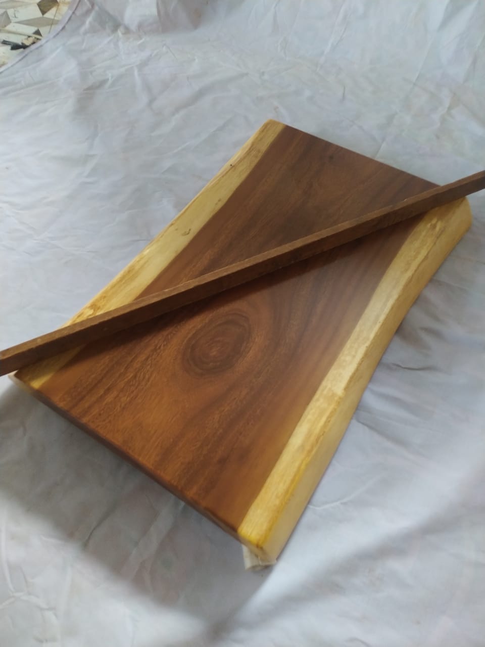 Suar Wood Countertop | 0011-454446 | 31.5″ Live Edge Solid Wood Slab