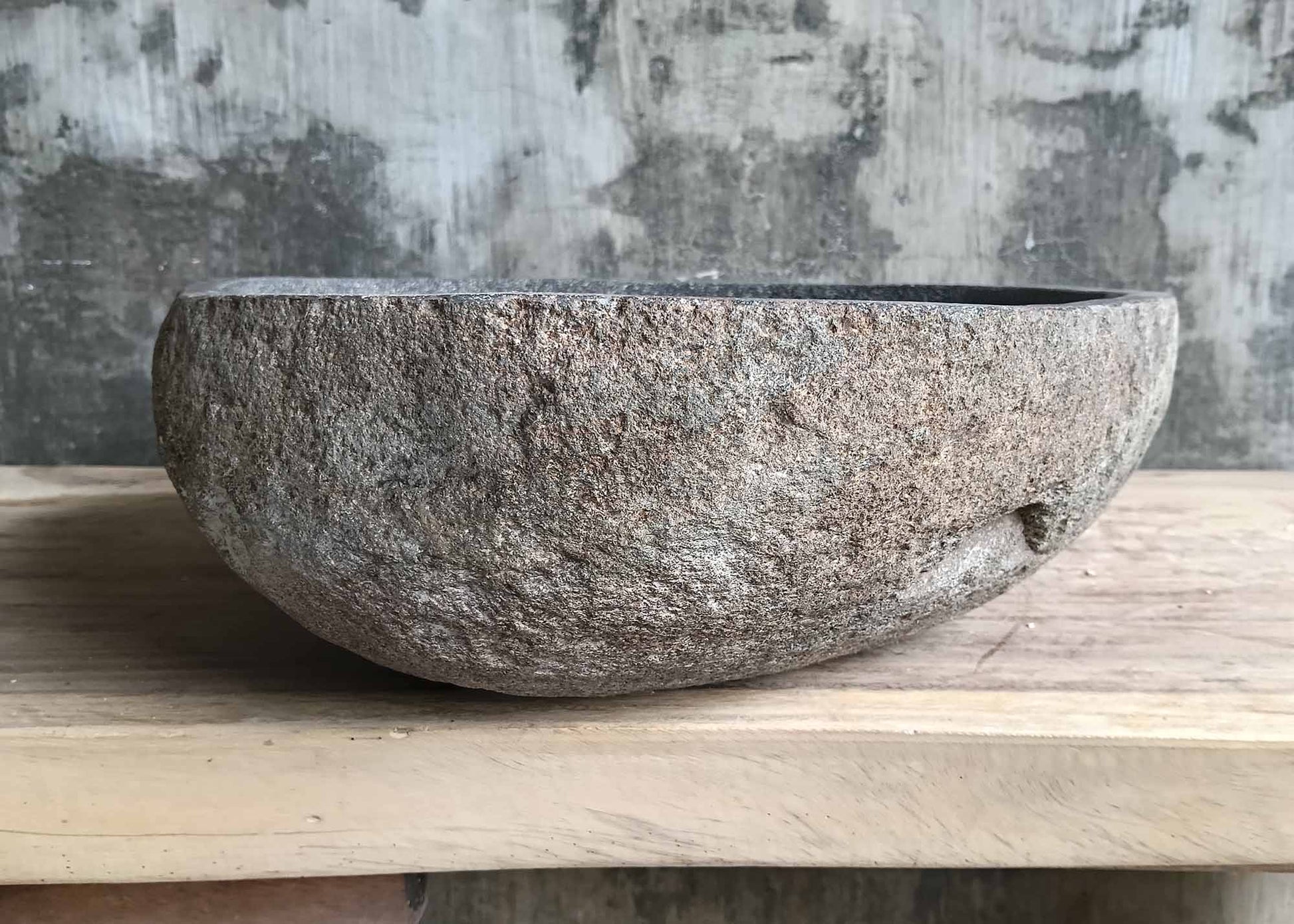 Left profile of oval basin 6121-4843 emphasizing rounded form
