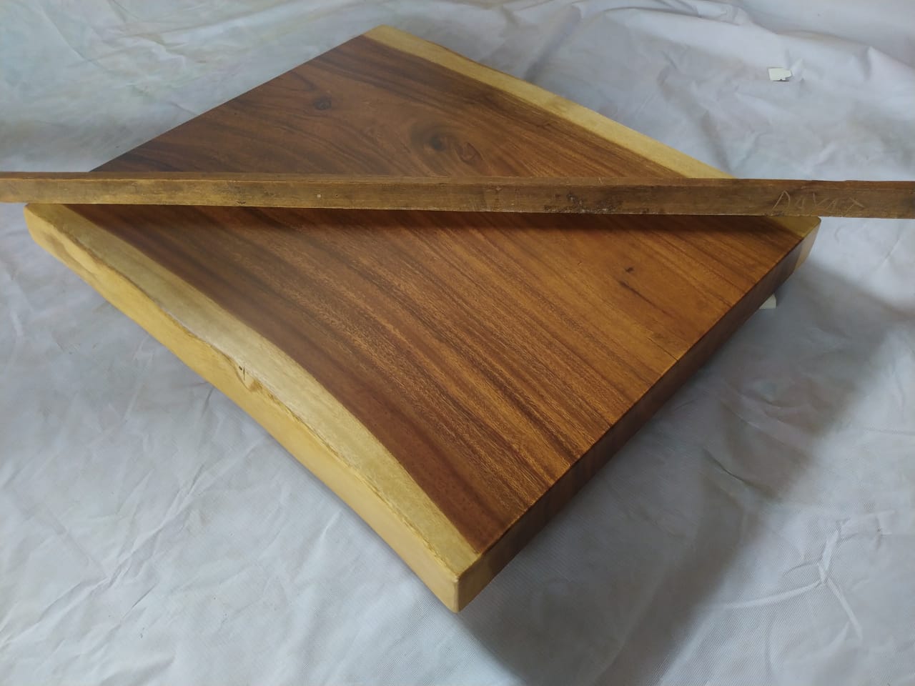 Suar Wood Countertop | 0012-586169 | 31.5″ Live Edge Solid Wood Slab