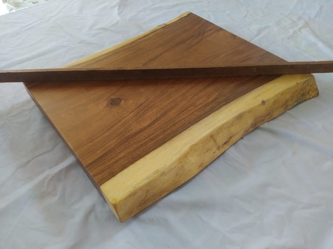 Suar Wood Countertop | 0013-575662 | 31.5″ Live Edge Solid Wood Slab