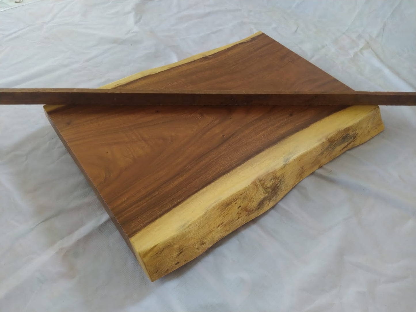 Suar Wood Countertop | 0013-575662 | 31.5″ Live Edge Solid Wood Slab