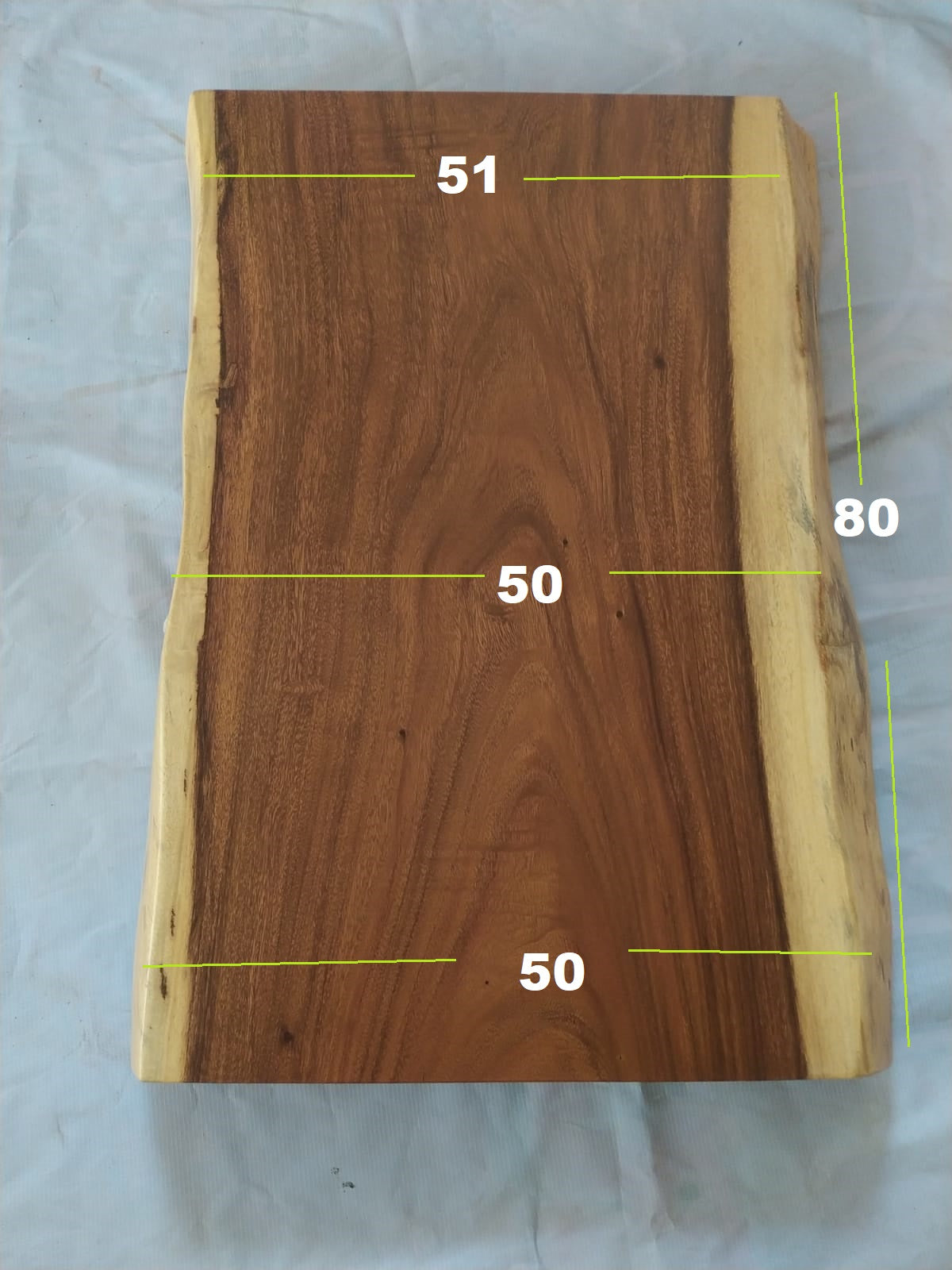 Suar Wood Countertop | 0014-505051 | 31.5″ Live Edge Solid Wood Slab